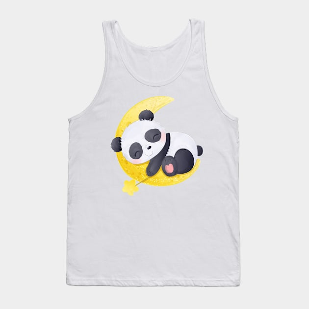 Panda Bear Tank Top by O2Graphic